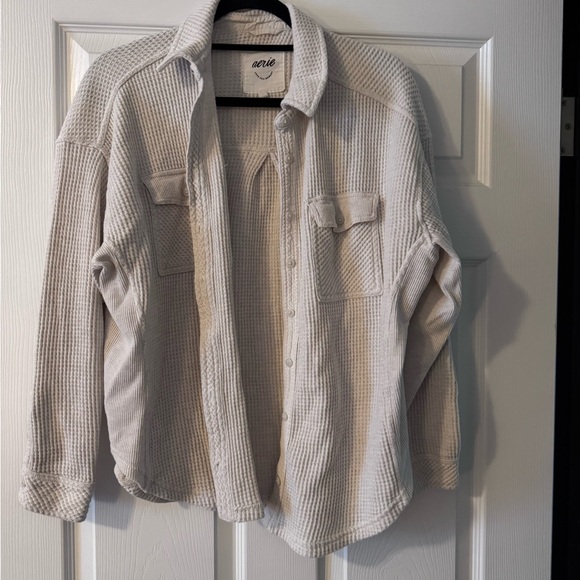 aerie Tops - Aerie Cream Waffle Knit Top